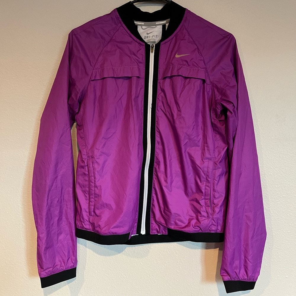 Women's Purple Nike Running Windbreaker